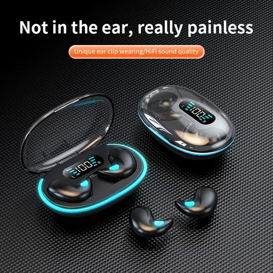 Bluetooth Open Ear Wireless Sleeping Earbuds, BT5.4 Headphones, Button Control & Type-C Fast Charging, ENC Call Noise Reduction, Ideal for Sleeping, Meditation and Entertainment.