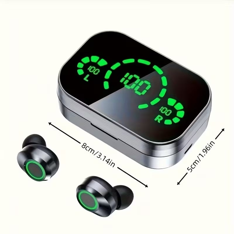 TWS True Wireless Earbuds Bluetooth In-Ear Headphones Waterproof Blue Tooth Ear Buds Wireless Earphones for iPhone Android Phones Invisible Mini Small Earbuds Wireless Bluetooth for Small Ear Canal