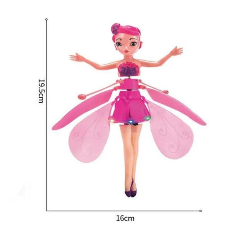 Flying Princess Fairy Toy with Infrared Hand Sensor & USB Rechargeable Hover Design | Flying Dolls for Girls | Labubu Doll Original | Kids Play Item Age 5 to 10