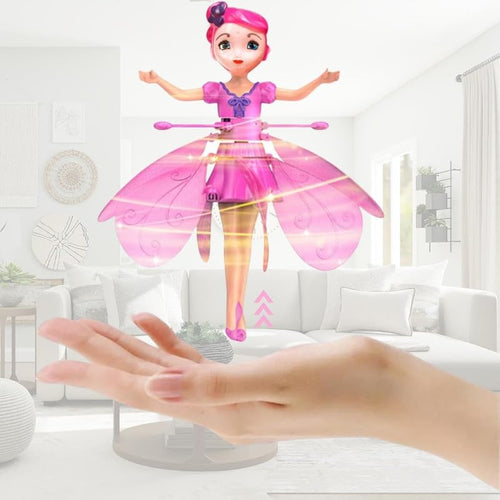 Flying Princess Fairy Toy with Infrared Hand Sensor & USB Rechargeable Hover Design | Flying Dolls for Girls | Labubu Doll Original | Kids Play Item Age 5 to 10