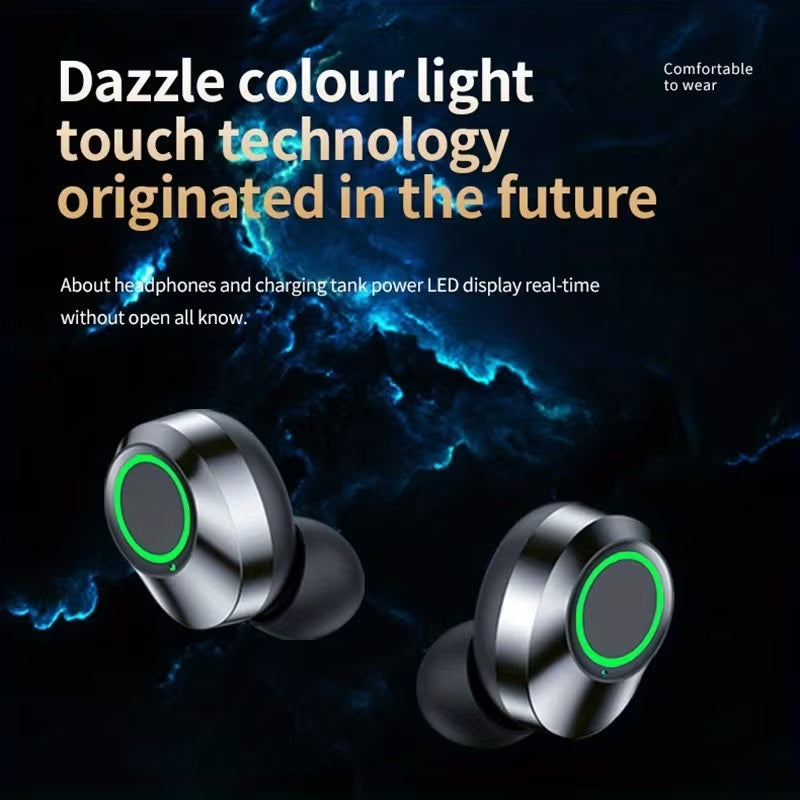TWS True Wireless Earbuds Bluetooth In-Ear Headphones Waterproof Blue Tooth Ear Buds Wireless Earphones for iPhone Android Phones Invisible Mini Small Earbuds Wireless Bluetooth for Small Ear Canal