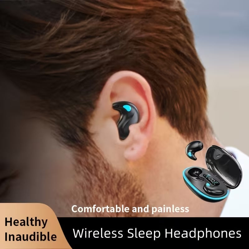 Bluetooth Open Ear Wireless Sleeping Earbuds, BT5.4 Headphones, Button Control & Type-C Fast Charging, ENC Call Noise Reduction, Ideal for Sleeping, Meditation and Entertainment.