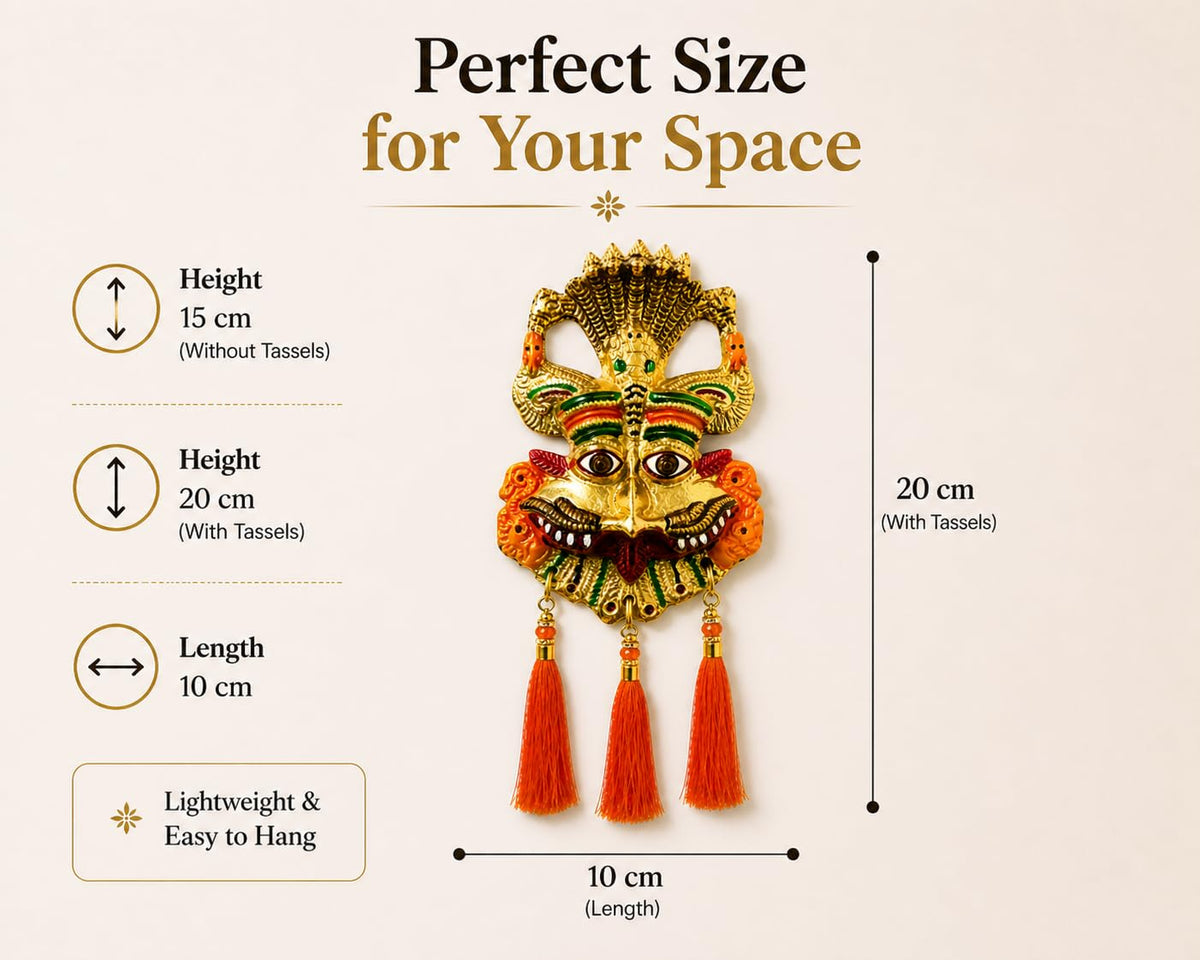 Kirtimukha Nazar Battu Wall Hanging for Home Entrance