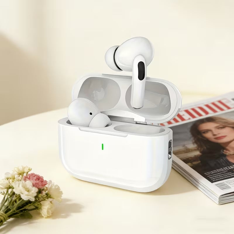 Wireless Earbuds Bluetooth 5.3 Half in-Ear Lightweight Headsets with Digital Call Noise Reduction, Reset Button Hall Detection,Premium Sound with Long Endurance