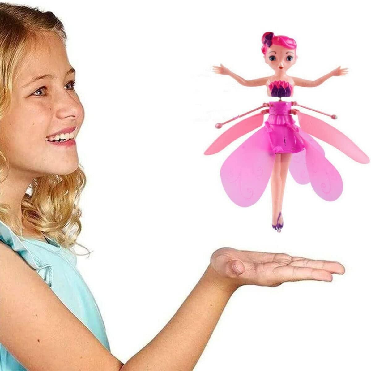Flying Princess Fairy Toy with Infrared Hand Sensor & USB Rechargeable Hover Design | Flying Dolls for Girls | Labubu Doll Original | Kids Play Item Age 5 to 10