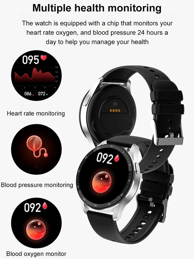 Smart Watch with Wireless Earbuds, 2-in-1 for Men and Women