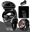 Smart Watch with Wireless Earbuds, 2-in-1 for Men and Women | Bluetooth Calling, Waterproof, Sleep Monitoring, Fitness Tracking