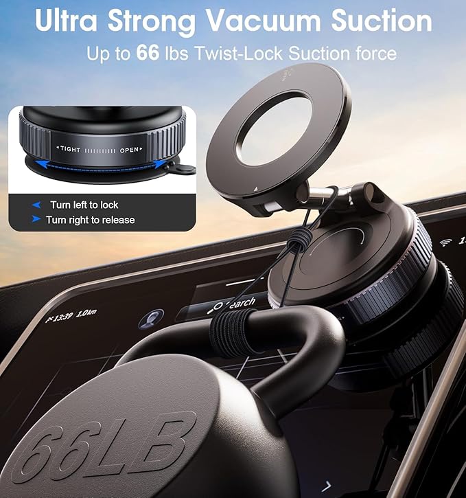 360 Phone Holder Rotation Suction Car Mount Stand