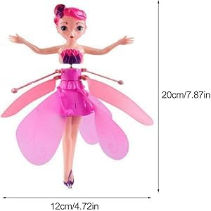 Rechargeable Magic Flying Fairy Princess Doll in assorted colors