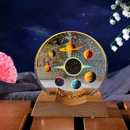 3D Crystal Space Theme Lamp