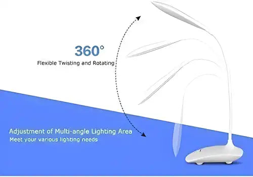Table Lamp with Rechargeable LED Touch On Off Switch